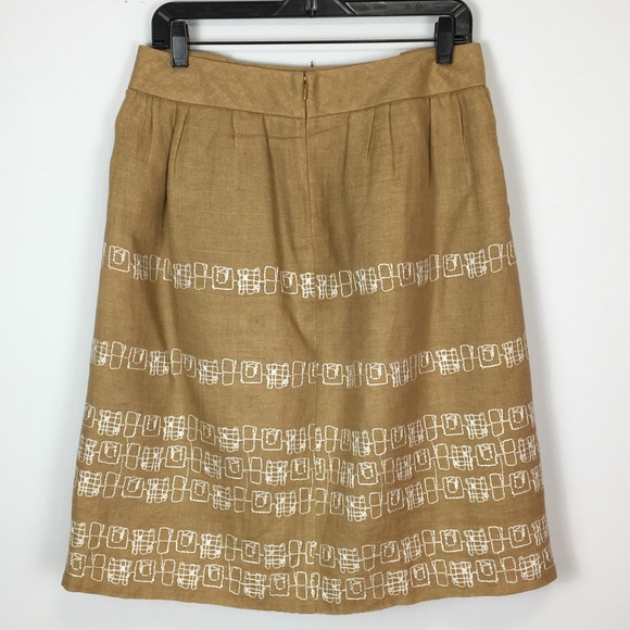 Vintage Y2K LIDA BADAY Linen Skirt with embroidery - Picture 5 of 15